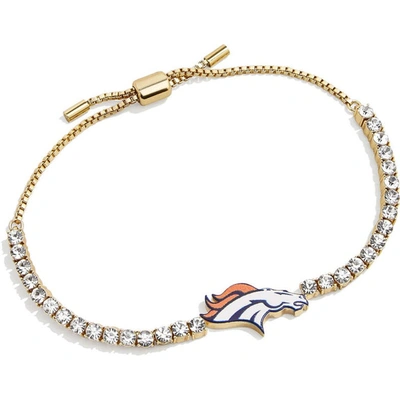 Baublebar Gold Denver Broncos Pull-tie Tennis Bracelet