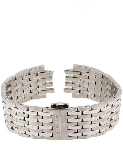 Junghans Metal Bracelet Meister Chronoscope Watch Strap In Silver
