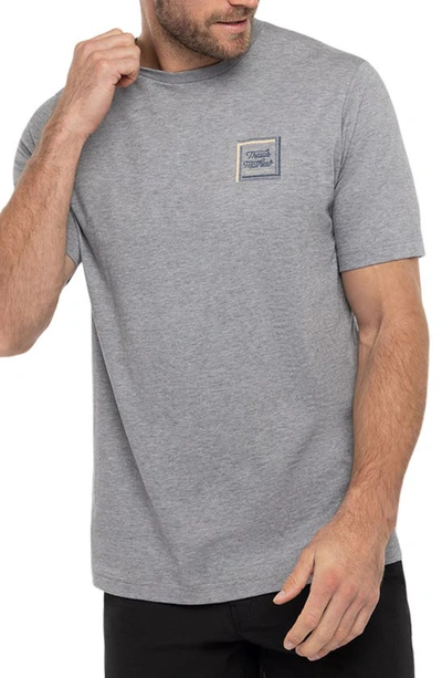 Travismathew Riviera Maya Logo Graphic Tee In Heather Grey