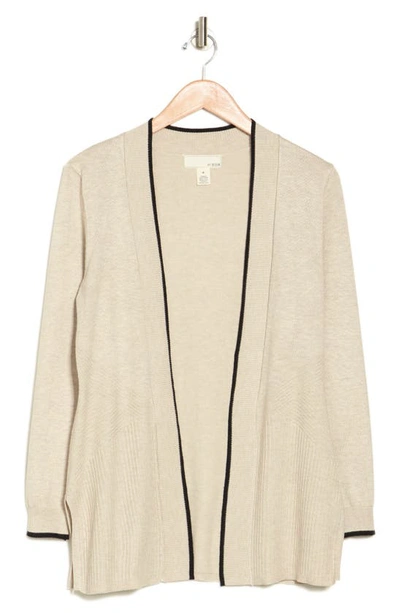By Design Emery Open Front Cardigan In Oatmeal Heather