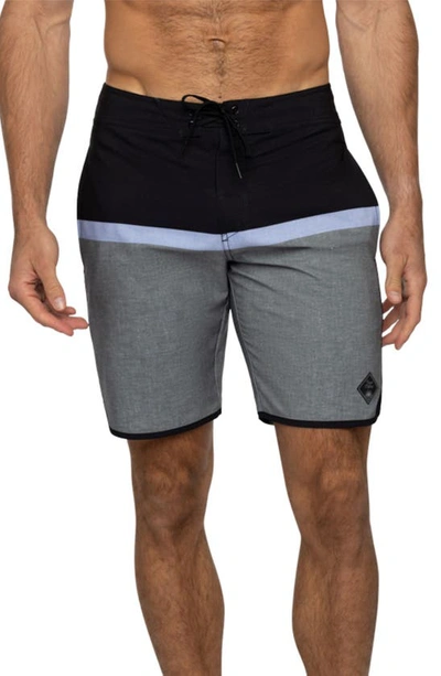 Travismathew Level Five Heat Board Shorts In Black