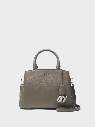 Donna Karan Paige Leather Satchel In Clay