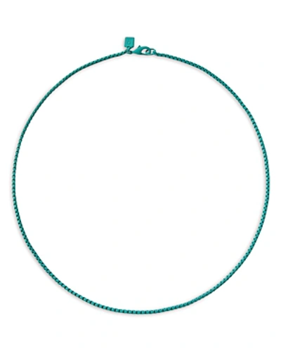 Crystal Haze Jewelry Jewelry Plastalina Enamel Colored Collar Necklace, 17 In Blue