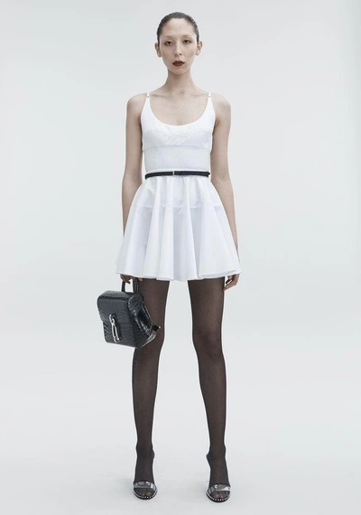 Alexander Wang Poplin Mini Dress In White