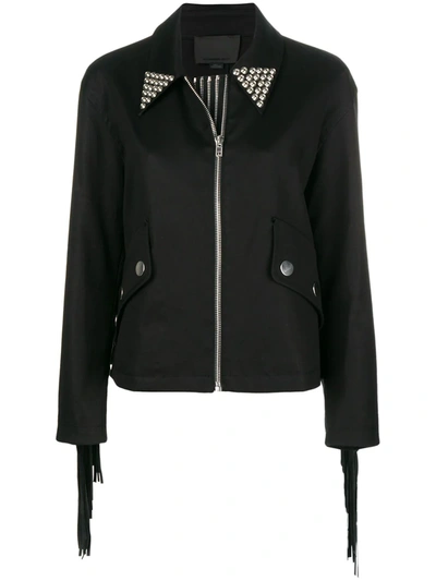 Alexander Wang Studded Zip Jacket In Black