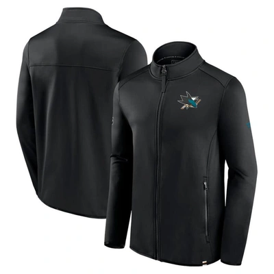 Fanatics Branded  Black San Jose Sharks Authentic Pro Full-zip Jacket