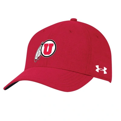 Under Armour Red Utah Utes Airvent Performance Flex Hat