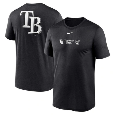 Nike Black Tampa Bay Rays Fashion Over Shoulder Logo Legend T-shirt