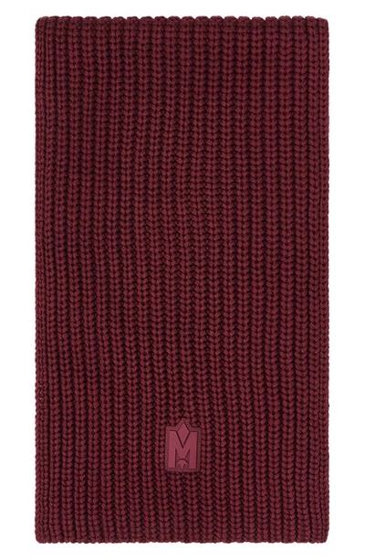 Mackage Nell Merino Wool Blend Scarf In Garnet