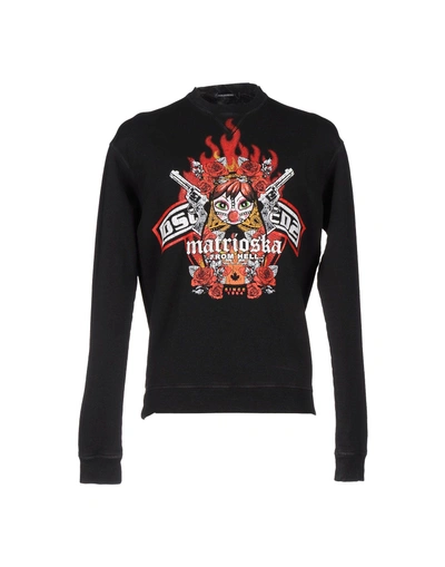 Dsquared2 Sweatshirts In Black