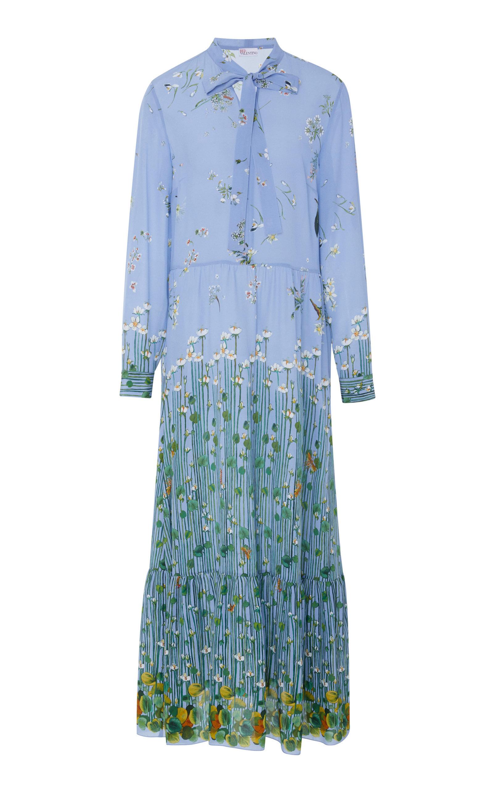 red valentino midi dress