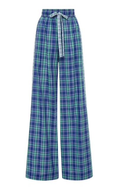 Prabal Gurung Cotton Pajama Pant In Plaid