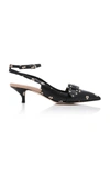 Red Valentino Strappy Studded Pump In Black