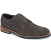 Ted Baker Men's Lapiin Perforated Suede Plain Toe Oxfords In Dark Grey Suede