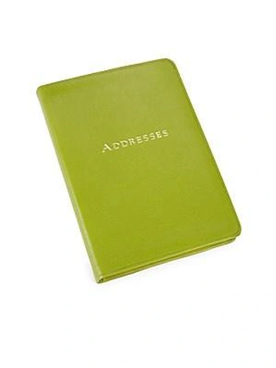 Graphic Image Softcover Address Book In Lime