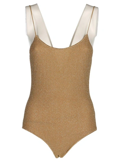 Oseree Swimsuit Lurex Lumiere In Gold