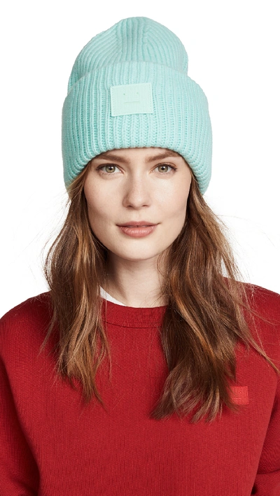 Acne Studios Pansy N Face Hat In Mint Green