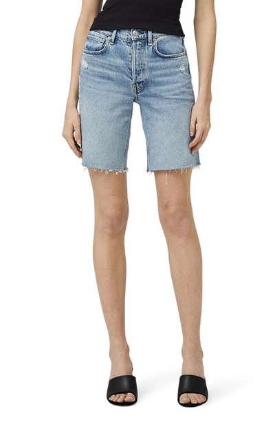 Rag & Bone Raw Hem Denim Bermuda Shorts In Mallory