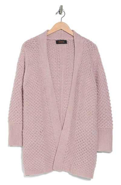 Renee C Open Front Sweater Cardigan In Pink