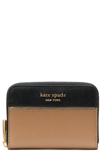 Kate Spade Morgan Colorblock Saffiano Leather Wallet In Cafe Mocha Multi