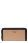 Kate Spade Morgan Colorblock Saffiano Leather Wallet In Cafe Mocha Multi