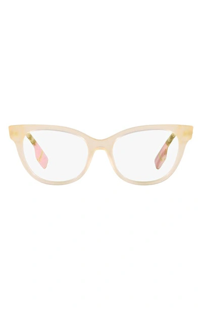 Burberry Evelyn 53mm Cat Eye Optical Glasses In Pink