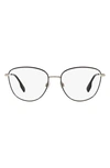 Burberry Virginia 53mm Phantos Optical Glasses In Black