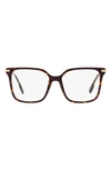 Burberry Elizabeth 52mm Square Optical Glasses In Dark Havana