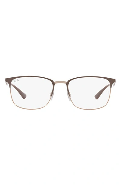 Ray Ban 52mm Optical Glasses In Copper