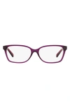 Michael Kors 54mm Square Optical Glasses In Purple