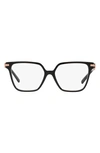 Tiffany & Co 54mm Square Optical Glasses In Black