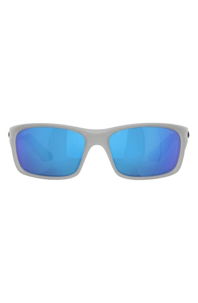 Costa Del Mar Jose Pro 62mm Polarized Rectangular Sunglasses In Blue
