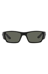 Costa Del Mar Corbina Pro 61mm Rectangular Sunglasses In Matte Black