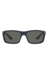 Costa Del Mar Jose Pro 62mm Polarized Rectangular Sunglasses In Gray