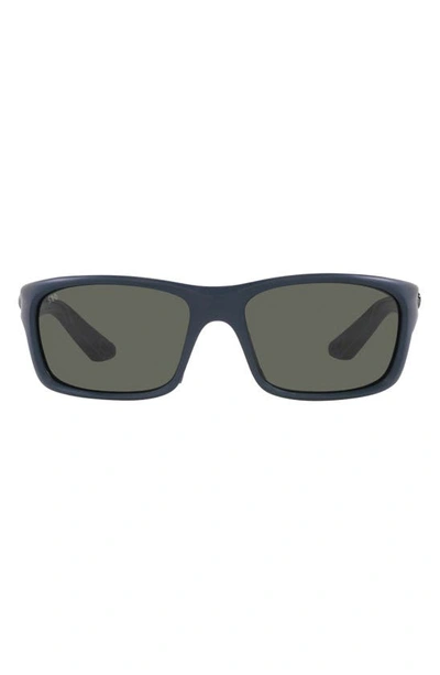 Costa Del Mar Jose Pro 62mm Polarized Rectangular Sunglasses In Gray