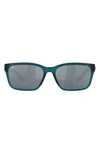 Costa Del Mar Palmas 57mm Polarized Rectangular Sunglasses In Teal