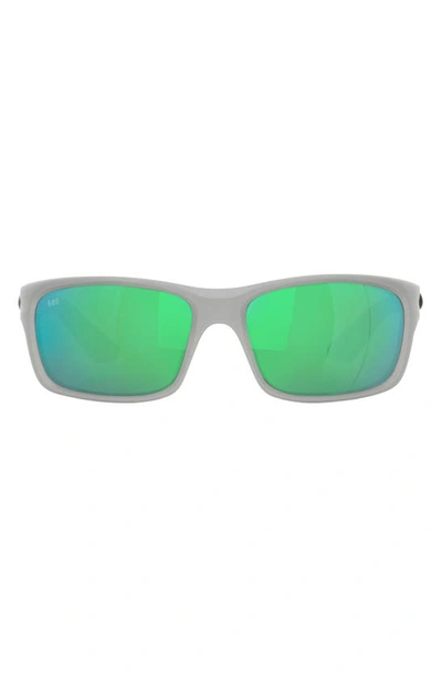 Costa Del Mar Jose Pro 62mm Polarized Rectangular Sunglasses In Green