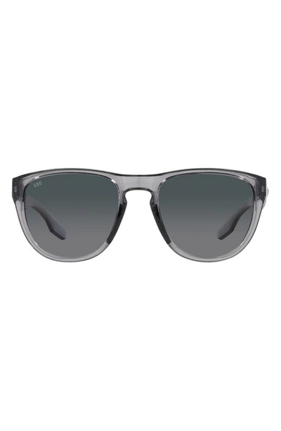 Costa Del Mar Irie 55mm Gradient Pilot Sunglasses In Crystal