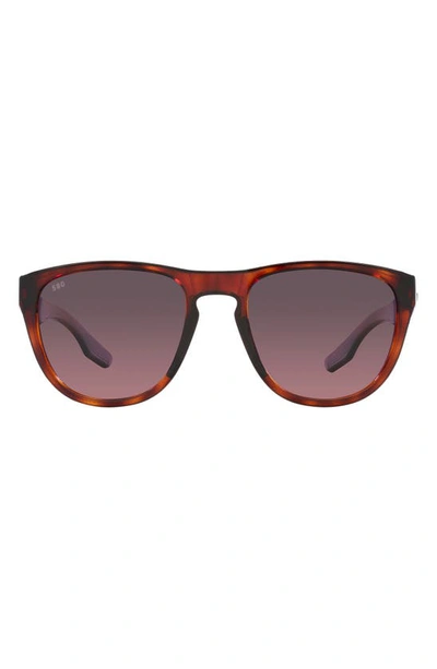 Costa Del Mar Irie 55mm Gradient Pilot Sunglasses In Tortoise