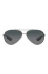 Costa Del Mar Loreto 56mm Gradient Pilot Sunglasses In Grey Gradient