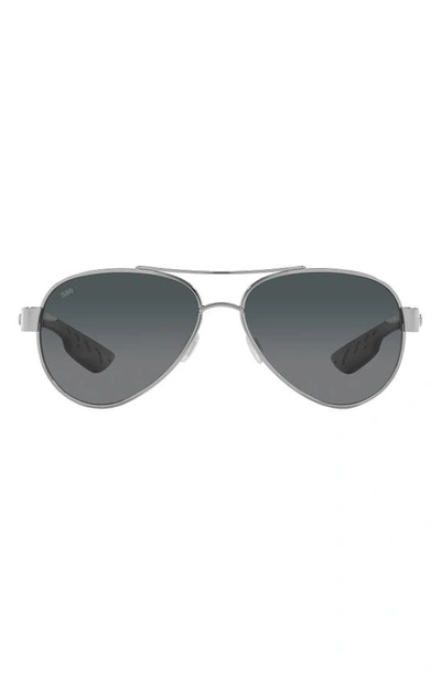 Costa Del Mar Loreto 56mm Gradient Pilot Sunglasses In Grey Gradient