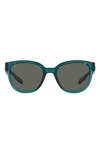 Costa Del Mar Salina 53mm Polarized Rectangular Sunglasses In Teal