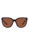 Costa Del Mar Mayfly 58mm Polarized Round Sunglasses In Matte Black