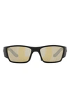 Costa Del Mar Corbina Pro 61mm Rectangular Sunglasses In Silver