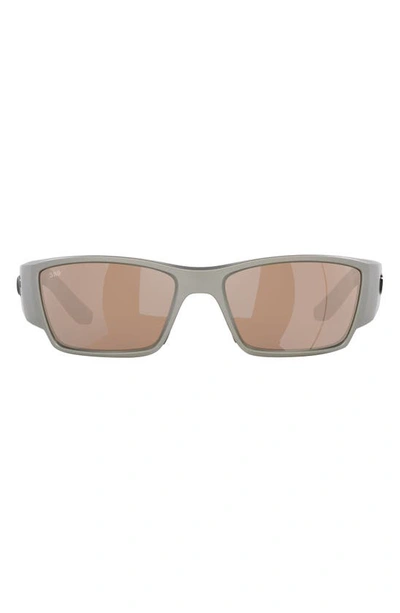 Costa Del Mar Corbina Pro 61mm Rectangular Sunglasses In Copper