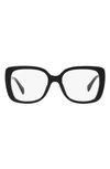 Michael Kors Perth 53mm Square Optical Glasses In Black