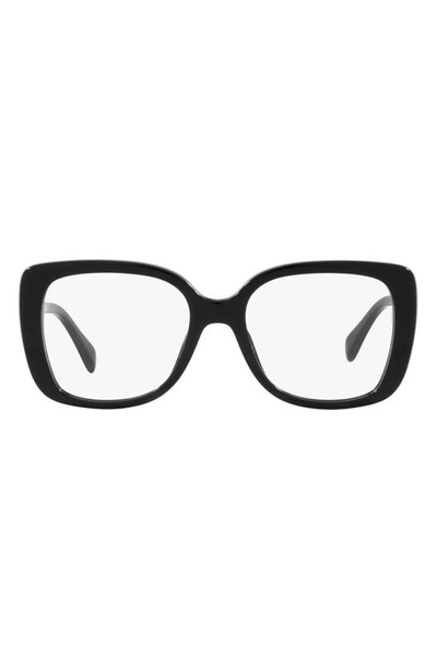 Michael Kors Perth 53mm Square Optical Glasses In Black