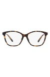 Michael Kors Boulder 55mm Square Optical Glasses In Dk Tort