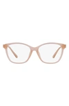 Michael Kors Boulder 55mm Square Optical Glasses In Milky Pink