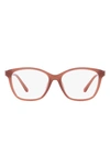 Michael Kors Boulder 55mm Square Optical Glasses In Pink